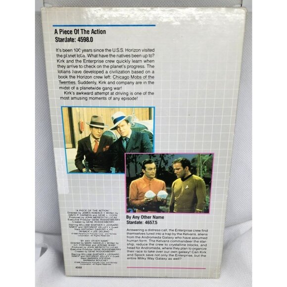 Star Trek The Collector’s Edition VHS A Piece of the Action & By Any Other Name - Picture 2 of 8